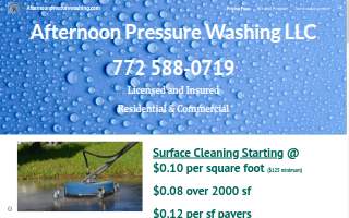 Afternoon Pressure Washing LLC website