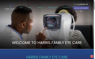 Harris Family Eye Care website