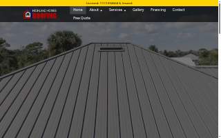 Highland Homes Roofing website