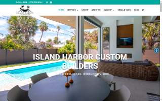 Island Harbor Custom Builders website