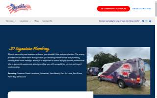 JD Signature Plumbing website