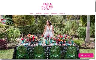 Kayla Huston Events of Sebastian website