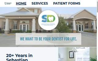 Sebastian Dental Spa website