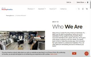 Coastal Flooring America of Seminole website