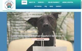 Coastal Paws Veterinary Hospital website