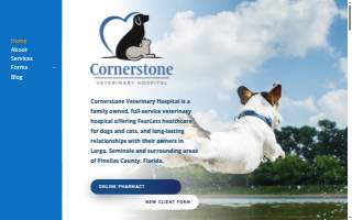 Cornerstone Veterinary Hospital website