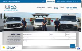 Gulf Coast Appliance Repair website