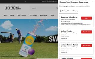 Luekens Wine & Spirits website