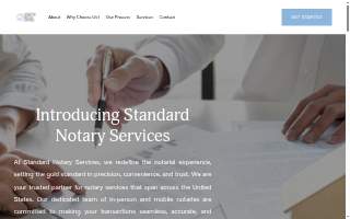 Standard Notary Services website