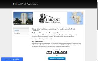 Trident Pest Solutions website