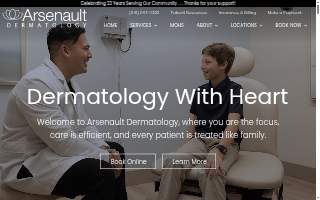 Arsenault Dermatology website