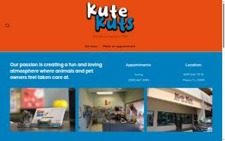 Kute Kuts Pet Grooming Inc website