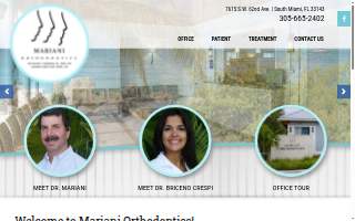 Mariani Orthodontics website