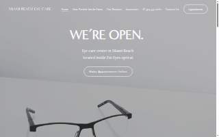 Miami Beach Eye Care of South Miami Heights website