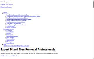 Miami Tree Service website