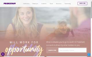 PrideStaff website