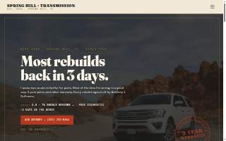 Spring Hill Transmission website