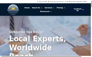 Sunshine Tax Relief website