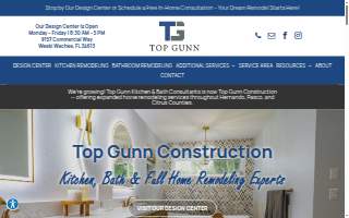 Top Gunn Construction of Spring Hill website