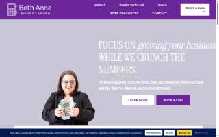 Beth Anne Bookkeeping website