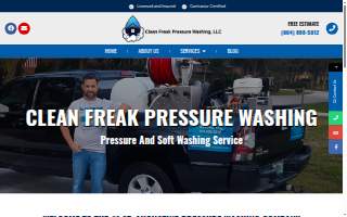 Clean Freak Pressure Washing, LLC website
