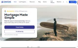 Coast2Coast Mortgage Lending website