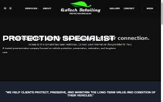 EcoTech Detailing website