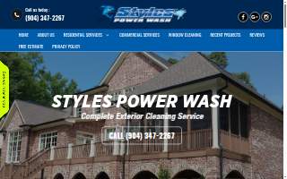 Styles Power Wash of St. Augustine website