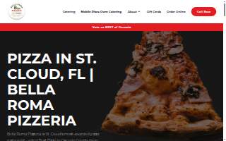 Bella Roma Pizza website