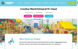 Creative World School - St. Cloud website