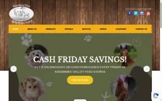 Kissimmee Valley Feed website