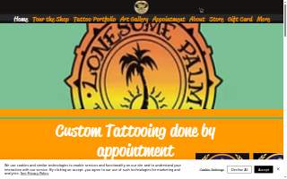 Lonesome Palm Tattoo website