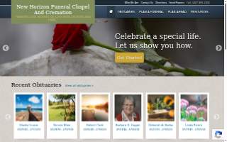 New Horizon Funeral Chapel website