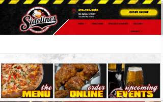 Sidelines Sports Grill website