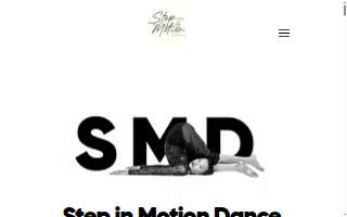 Step in Motion Dance website