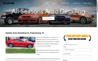 All Seasons Mobile Detailing website