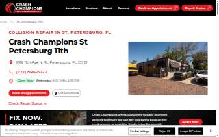 Crash Champions Collision Repair of St. Petersburg website