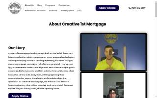 Creative 1st Mortgage website