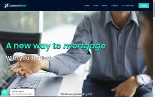 Custom Rate Mortgage website