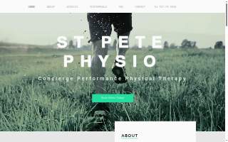 St Pete Physio website