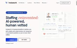 Work Now Staffing of Westmont website