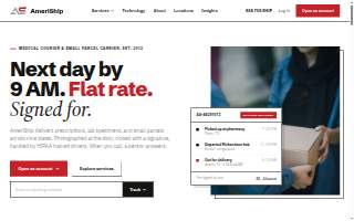 AmeriShip Parcel Delivery of Orlando website