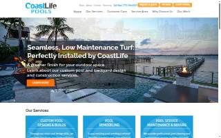 CoastLife Pools website