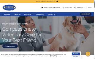 Stuart Sound Animal Hospital website