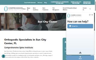 Comprehensive Spine Institute website