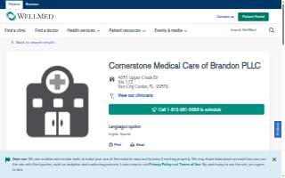 Cornerstone Medical Care website