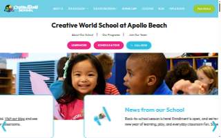 Creative World School - Apollo Beach of Sun City Center website