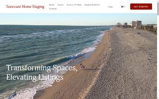 Suncoast Home Staging website