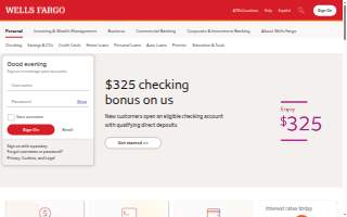 Wells Fargo Advisors website