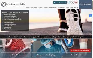 Adler Foot and Ankle of Sunny Isles Beach website